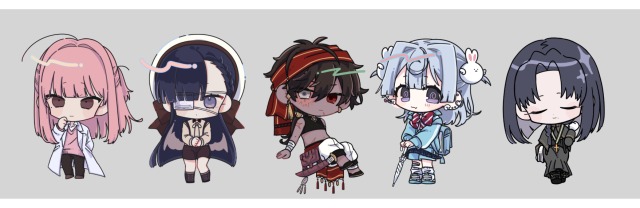 デフォルメキャラ見本