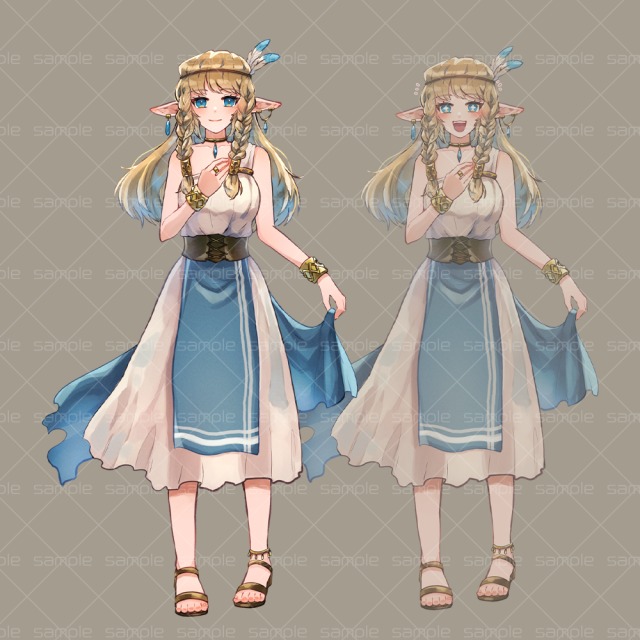 キャラクターイラストサンプル