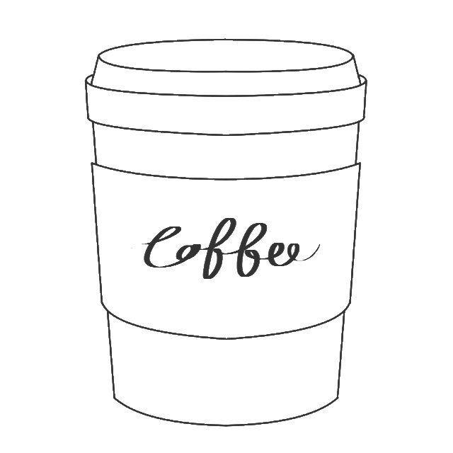 シンプルな線画イラスト