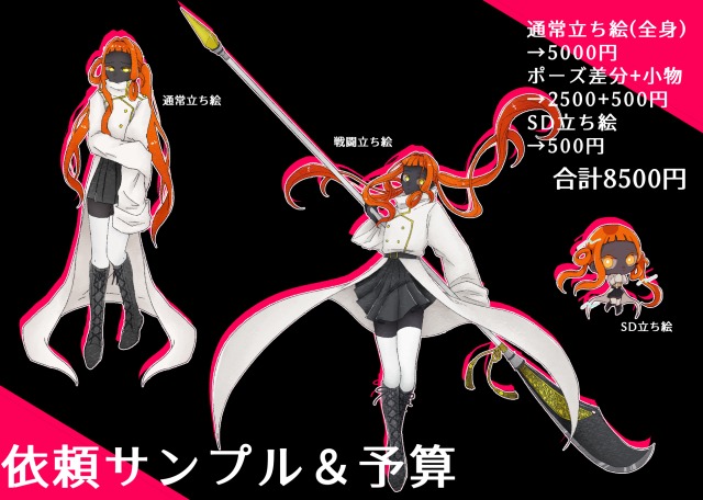 サンプル&大体予算など