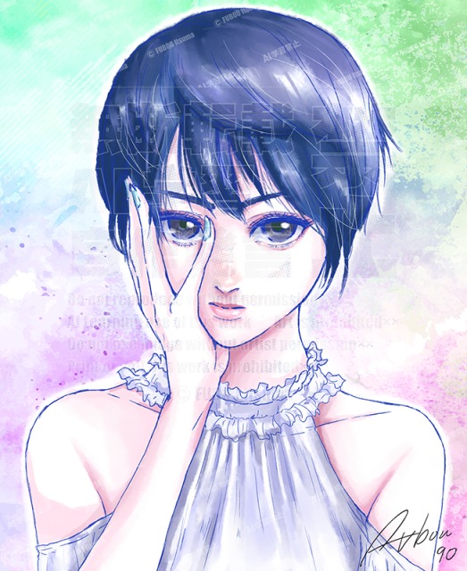 ガールズイラスト　バストアップ