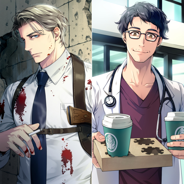 おじさん絵サンプル