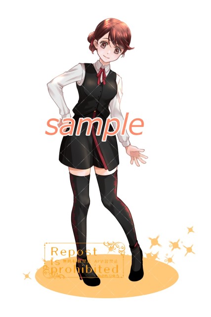 女の子（立ち絵参考用）