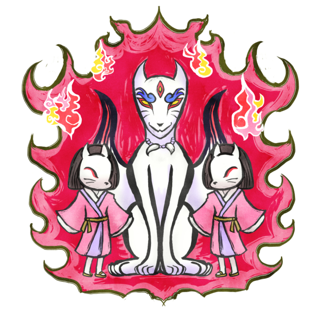 ビネットイラスト