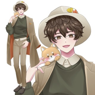 IRIAM立ち絵ペット有男性