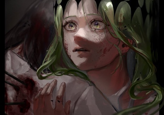 背景ありバストアップ例