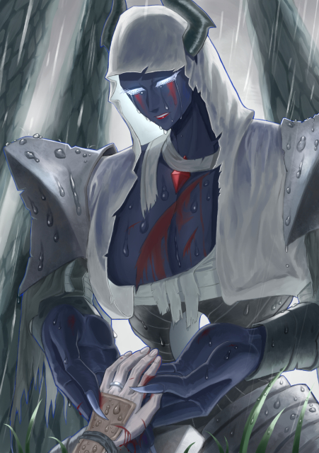 人間の相棒を失った人外さん