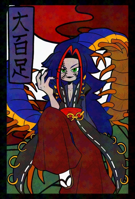 サンプル　花札風一枚絵