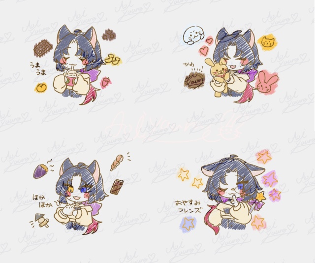 デフォルメSNSアイコン