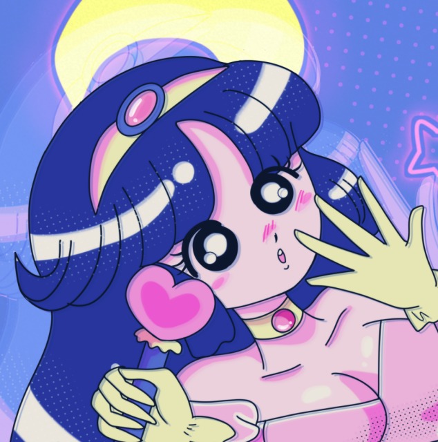 80年代アニメ風魔法少女