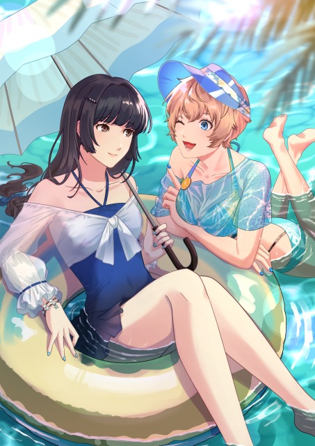 背景つきイラストサンプル