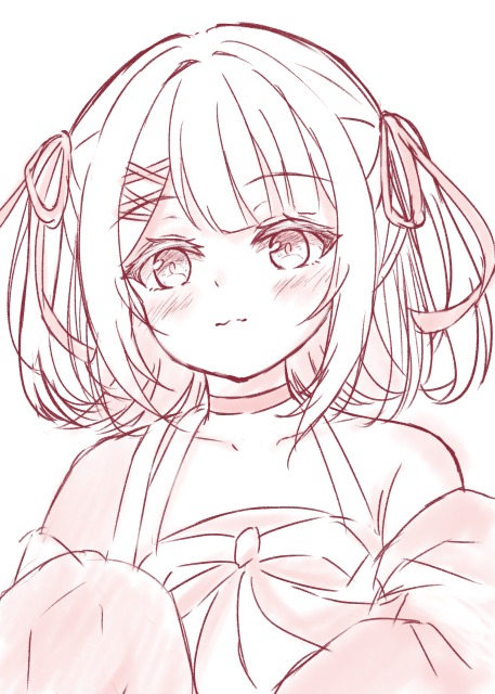 ラフ＋簡易影入れ