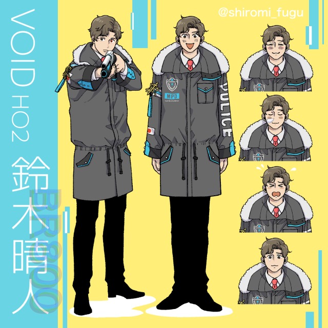 男性通常立ち絵/表情差分/戦闘差分