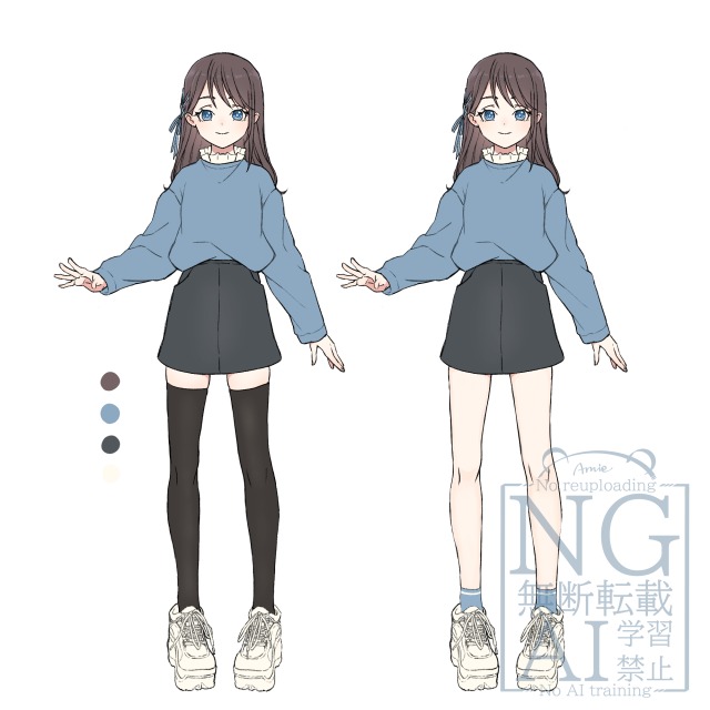 立ち絵デザインサンプル