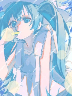 一枚絵イラストラフサンプル
