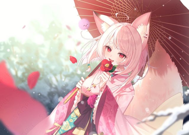 一枚絵イラスト