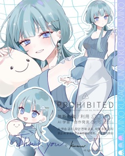 【commission】立ち絵、SDキャラ、胸上イラスト詰め込み