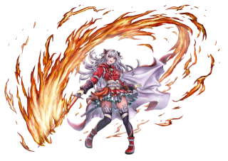 キャラクターデザイン　剣士(女)　エフェクトVer