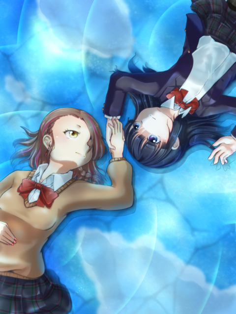 一枚絵_少女2人