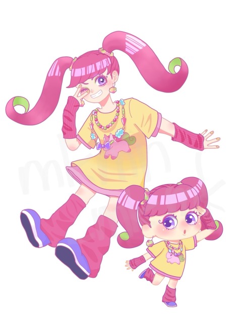 等身高め全身&デフォルメ全身サンプル