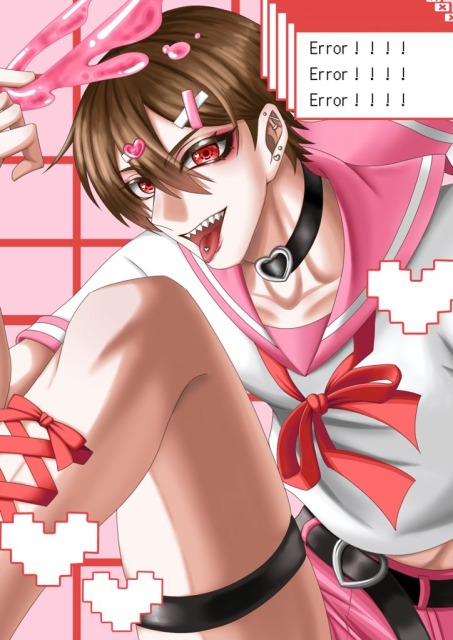 一枚絵、キャラクターイラストのサンプル用