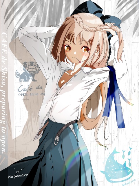 キャラクター 膝上イラスト