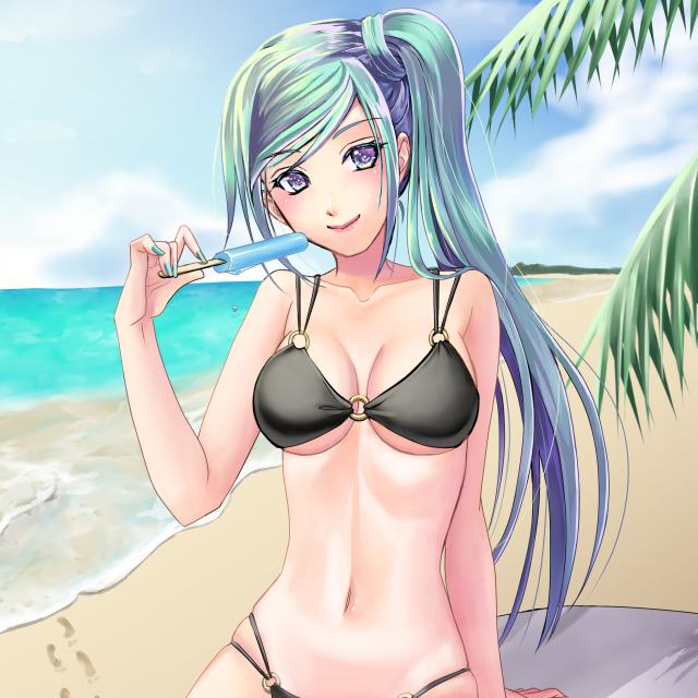 一枚イラスト（水着）