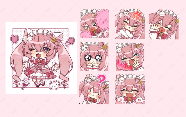 discord用スタンプ+SDイラスト