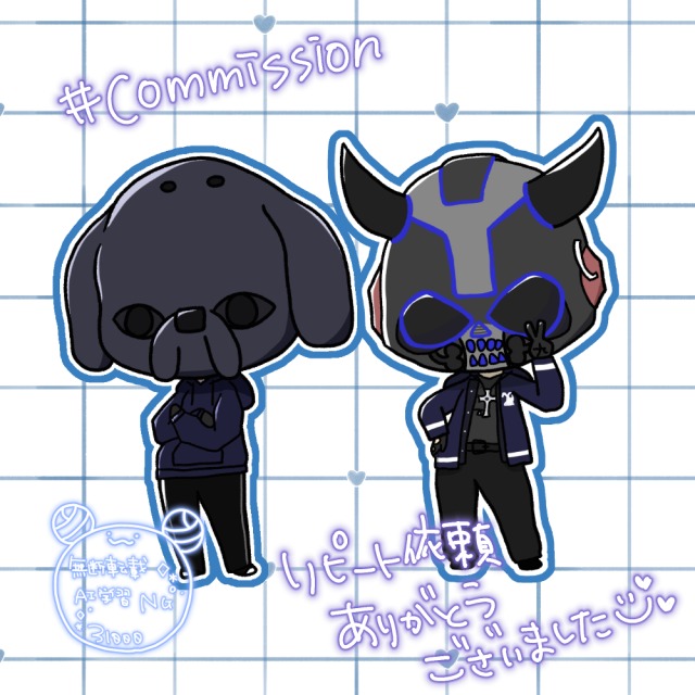 依頼：全身ミニキャラ２人分