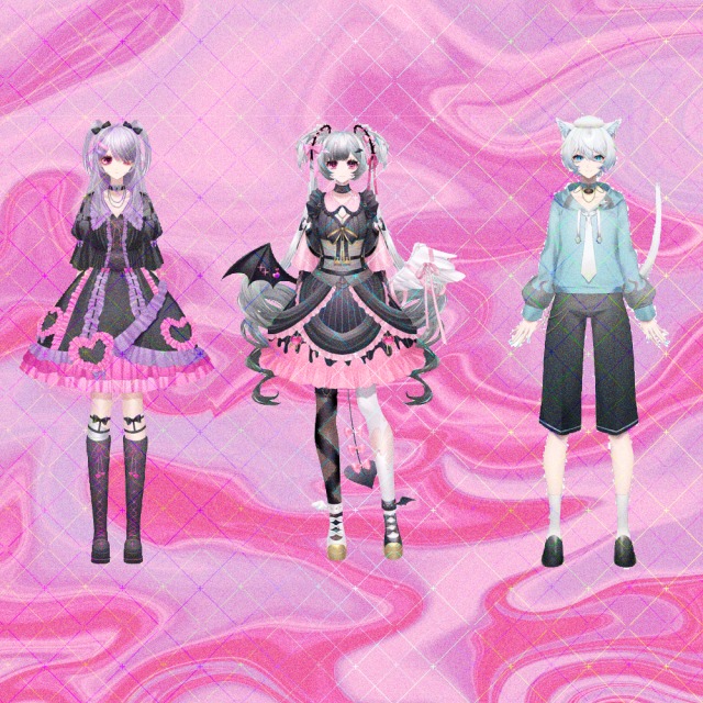 Vtuber向けパーツ分け済みイラスト