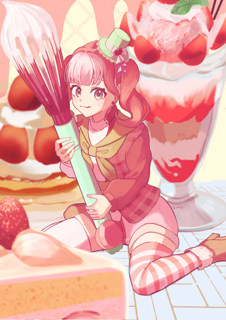 1枚イラスト  いちご特集