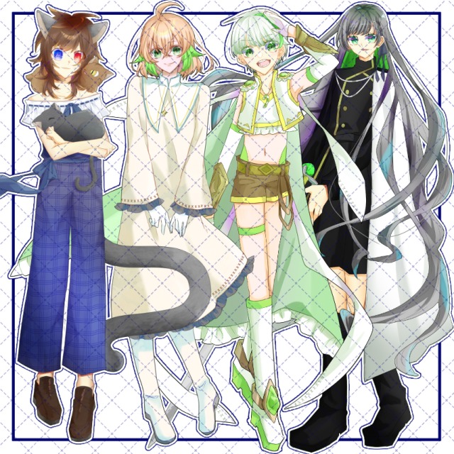 【等身絵】立ち絵/表情差分あり