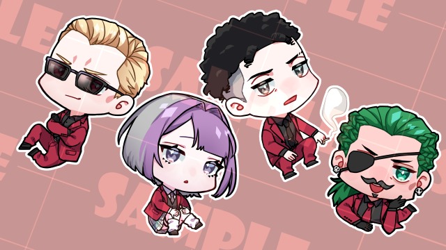 SDキャラ絵柄サンプル(二次創作)