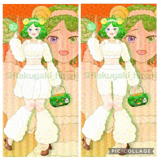 IRIAM用等身立ち絵 ハロウィン仮装姿