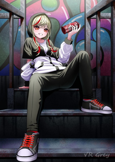 一枚絵サンプル(キャラクター＋背景)