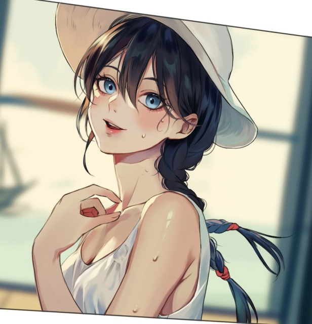 顔～バストアップ＋背景 サンプル