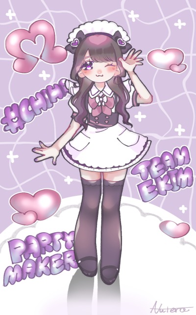 コンカフェ／メイドカフェキャスト　立ち絵イラスト