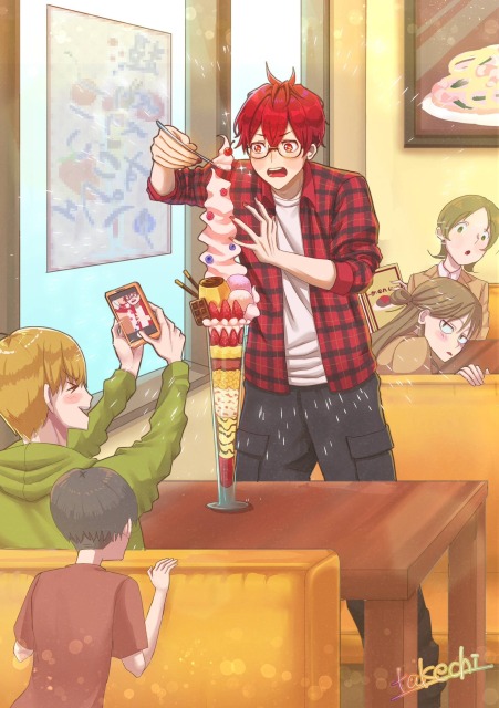 初めての特大パフェ