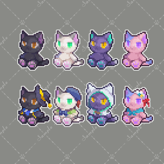 ぬいぐるみ風SDドット絵