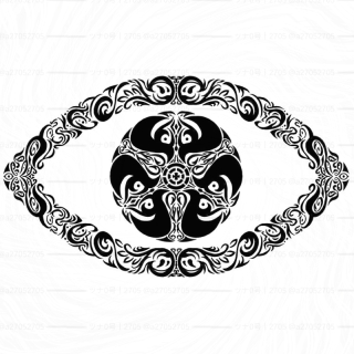 詰め込みデザイン「目」