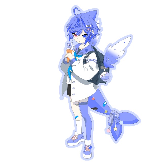 擬人化・キャラデザ【イルカ】