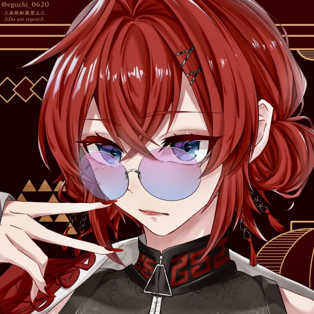 【サンプル】イラスト（顔〜胸上）　1人