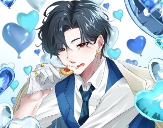 【サンプル】イラスト（顔〜胸上）　1人