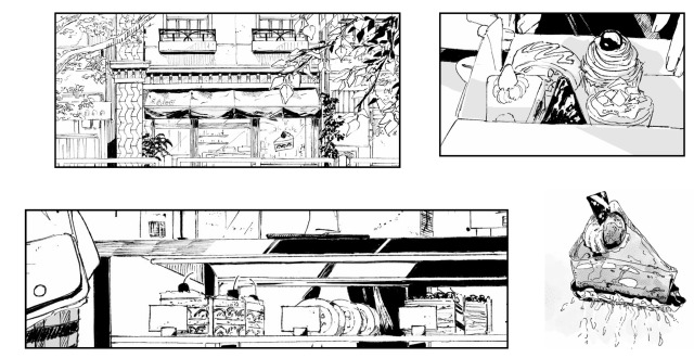 午後の光とケーキと