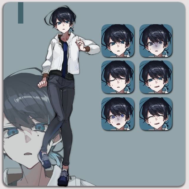 TRPG立ち絵＋表情差分（サンプル）