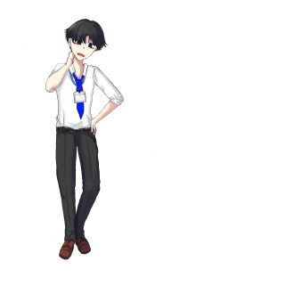 ギザ歯サラリーマン男性サンプルです。