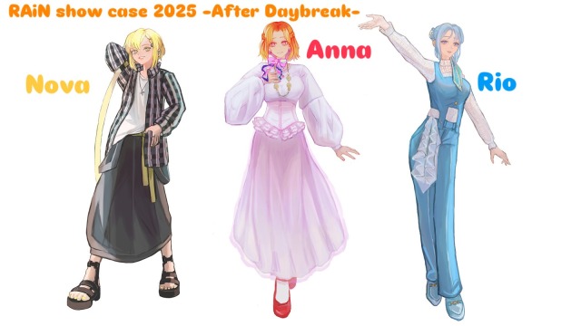 RAiN動画用立ち絵イラスト