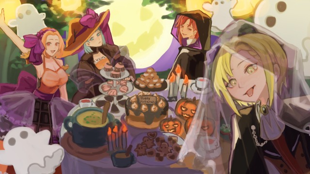 ハロウィン楽曲サムネイラスト