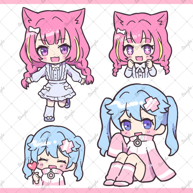 デフォルメ・ミニキャライラストサンプル