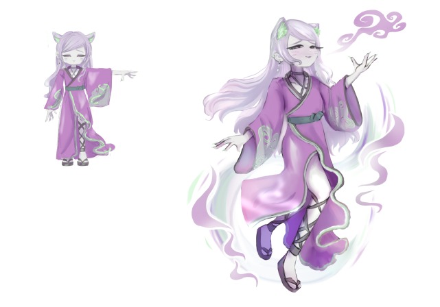 「毒煙をまとう妖狐」/キャラクターデザイン